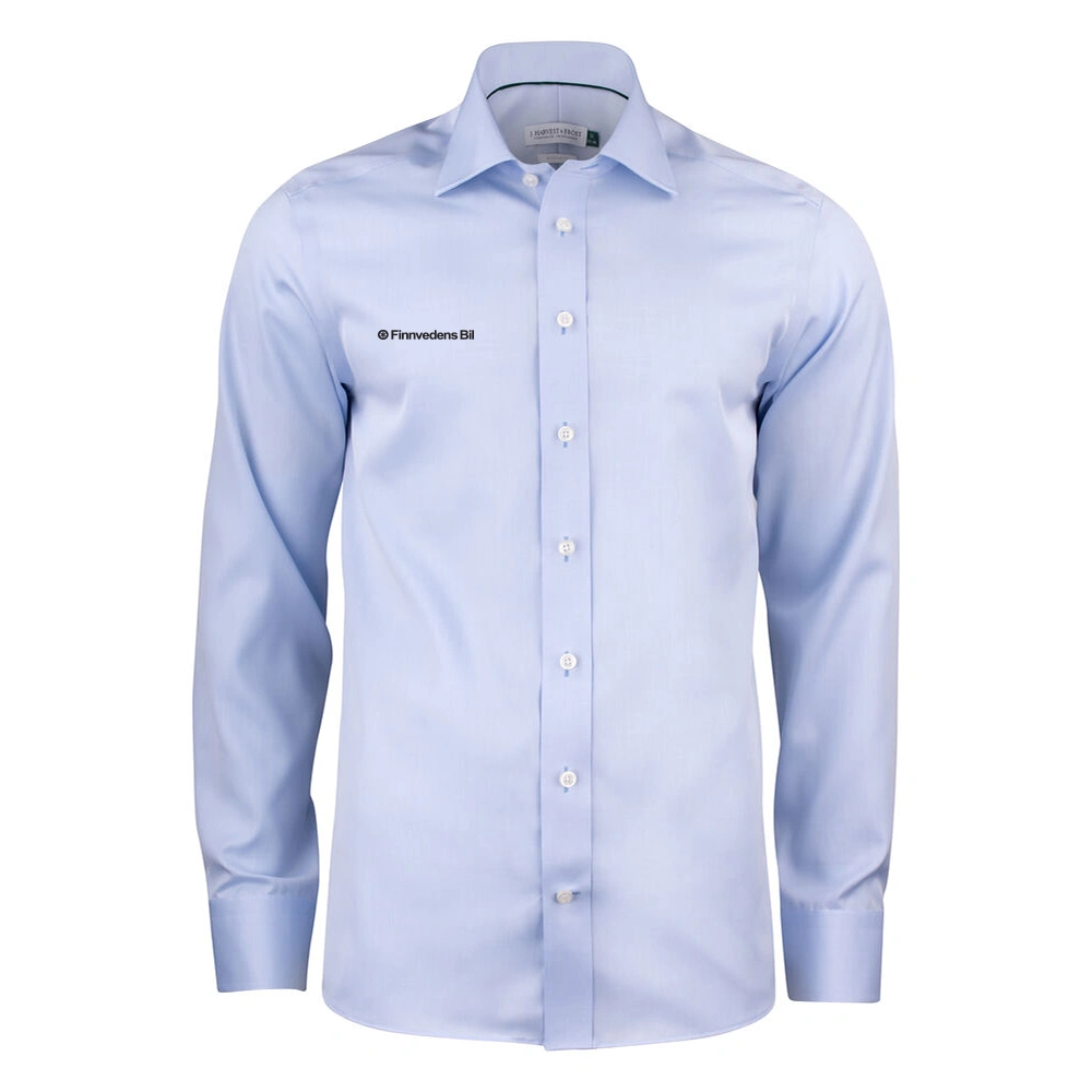 J.H&F Green Bow 01 Slim Fit shirt Sky blue